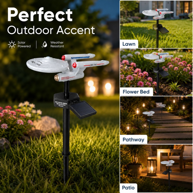 Outdoor Lighting For Gazebo - Lampada Solare da Giardino Star Trek