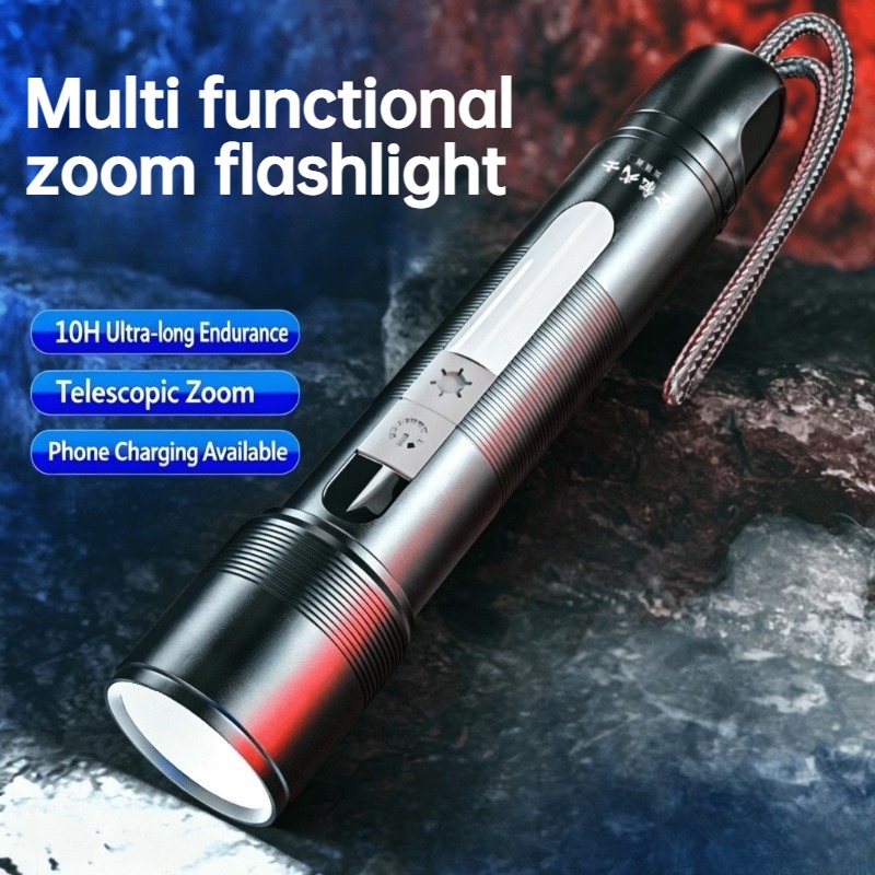 Outdoor Lighting For Camping - Torcia LED Multifunzione Zoomabile con Luce