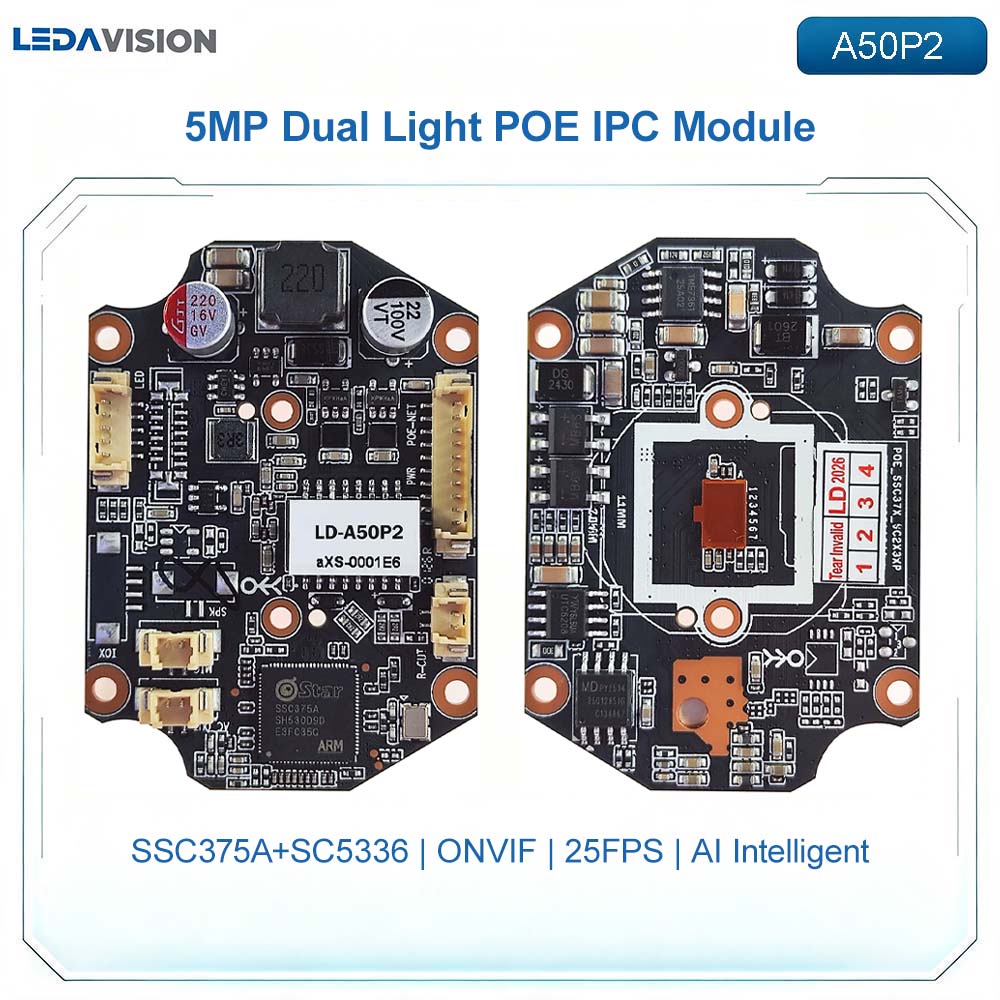 Outdoor Lighting And Camera - Modulo Telecamera IP POE A50P2 5MP