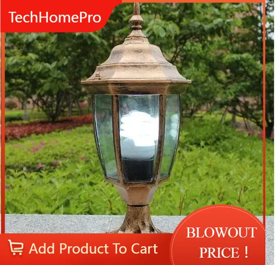 Outdoor Lighting For Fence - Lampada da Giardino TechHP in Ottone