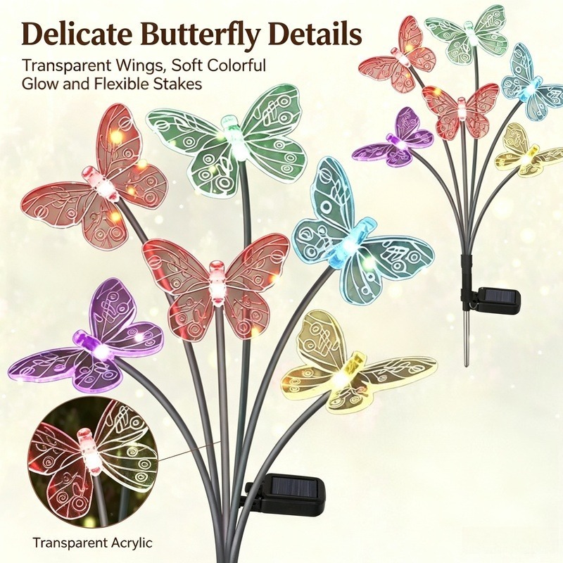 Outdoor Lighting Patio - Luci a Farfalla Alimentate a Energia