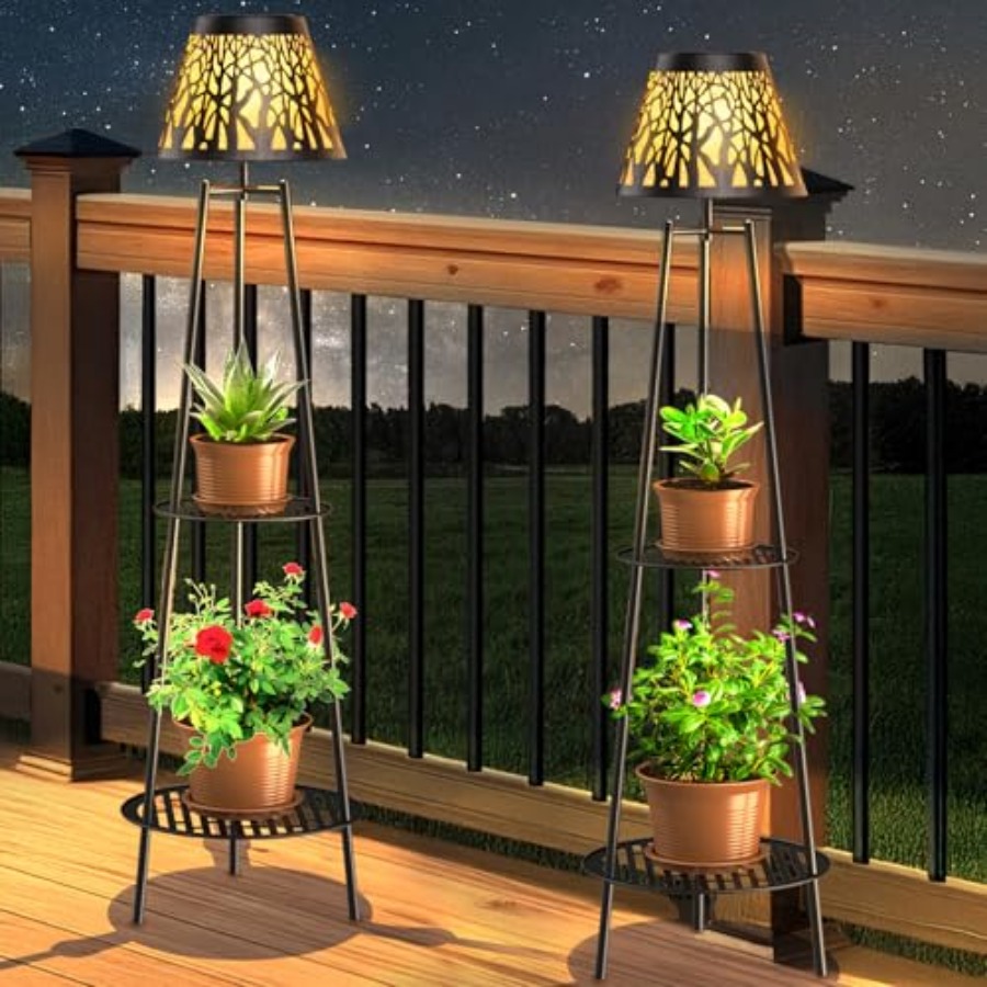 Outdoor Lighting And Decor - Set di 2 Lampade Solari da