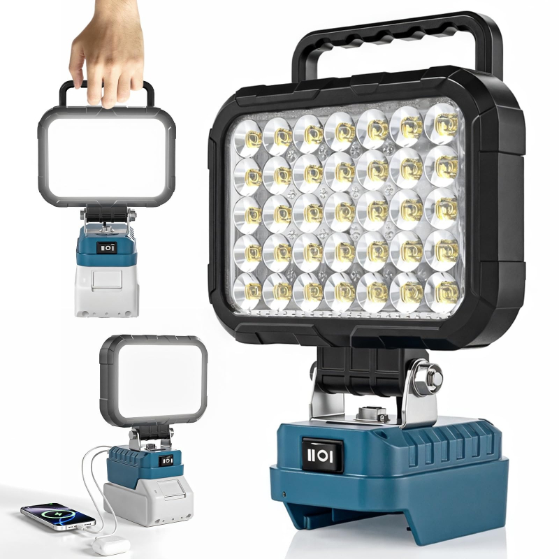 Outdoor Lighting Milwaukee - Faretto da Cantiere Senza Fili, Luce