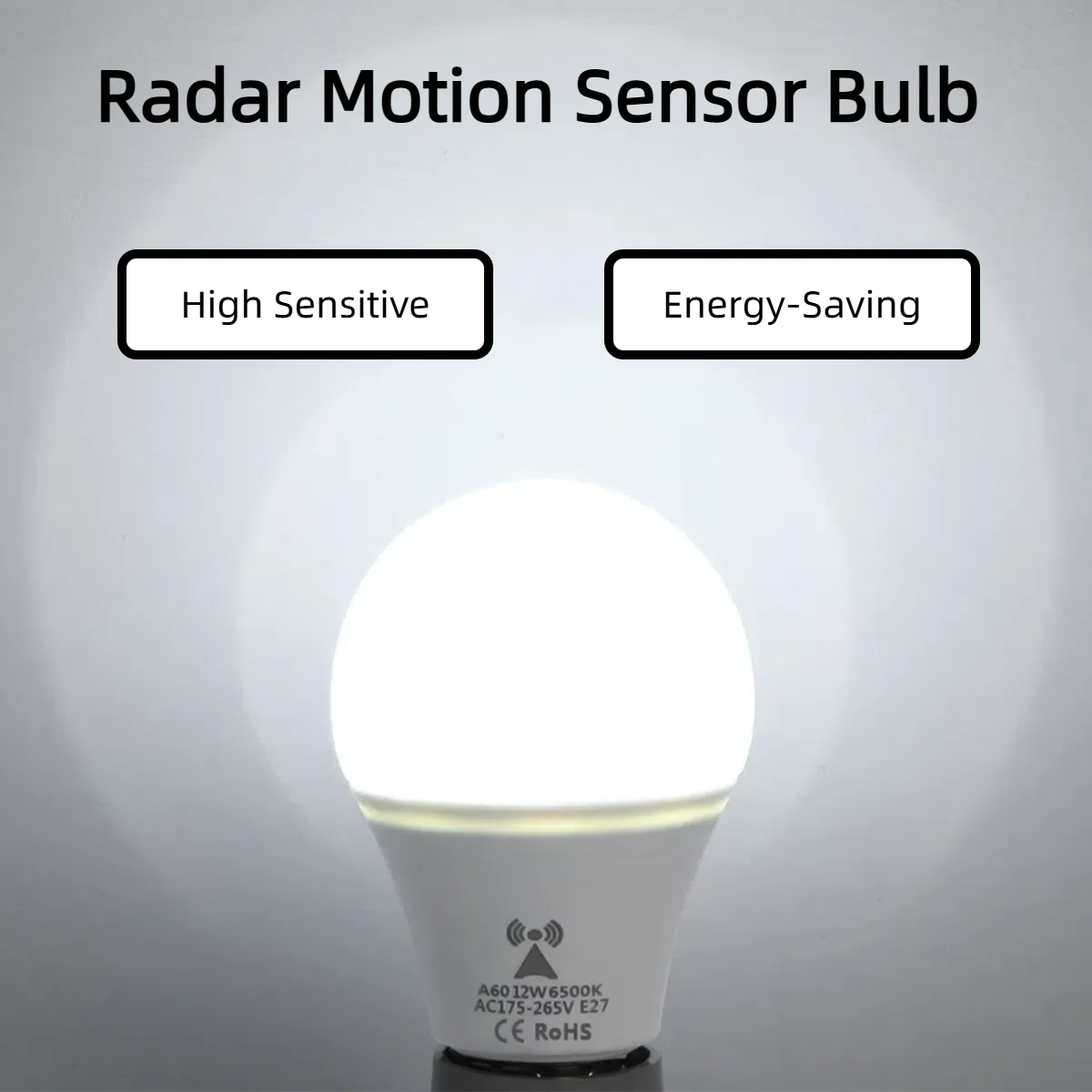 Outdoor Lighting On Stairs - AC175V-265V E27 Radar Sensore di movimento