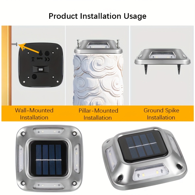8 Luci Solari da Giardino per  - Outdoor Lighting On Stairs recensione e prezzo