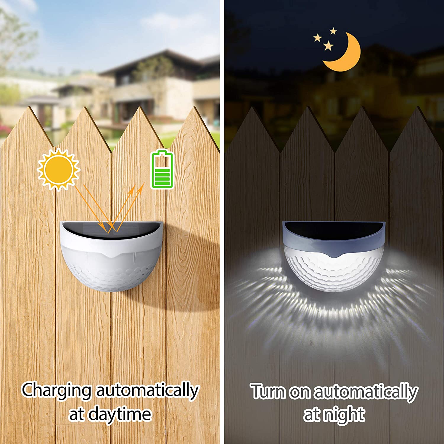 Lampada Solare LED da Esterno, - Outdoor Lighting For Fence recensione e prezzo