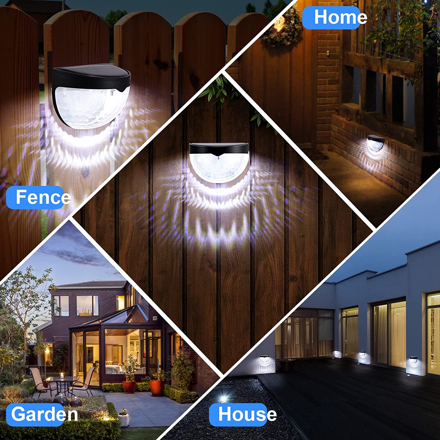 Lampada Solare LED da Esterno, - Outdoor Lighting For Fence recensione e prezzo