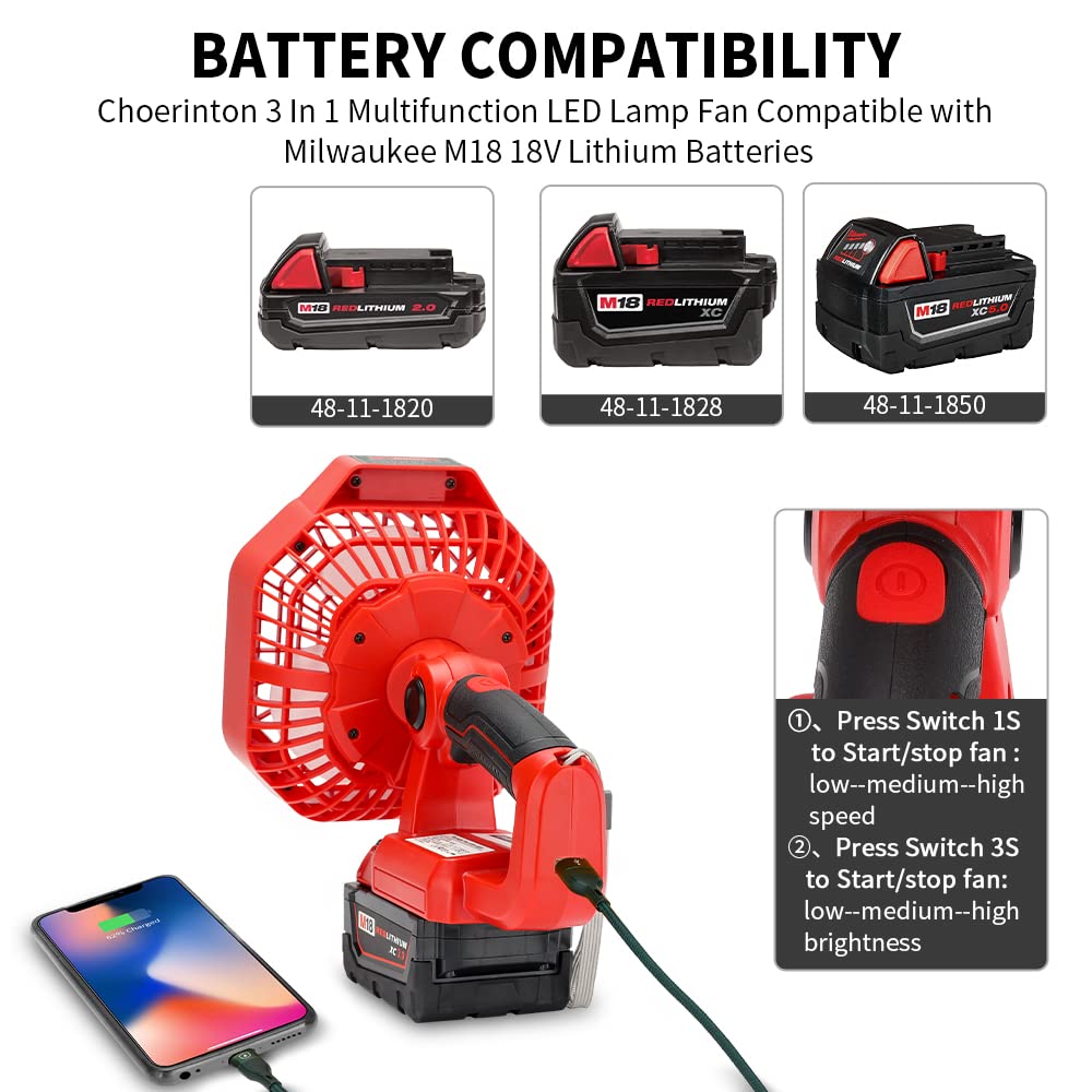 Ventilatore portatile multifun - Outdoor Lighting Milwaukee recensione e prezzo