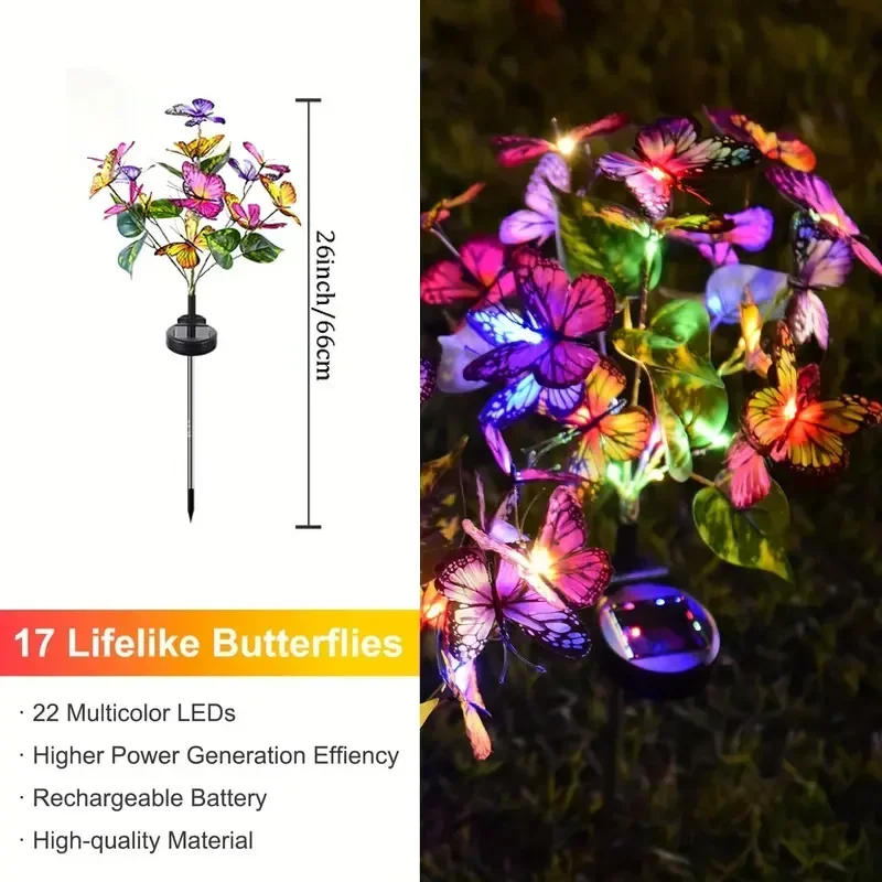 Luci da giardino a farfalla a  - Outdoor Lighting For Gazebo recensione e prezzo