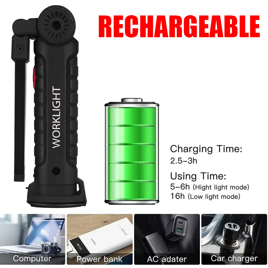 Torcia LED portatile con ganci - Outdoor Lighting Replacement Bulbs recensione e prezzo