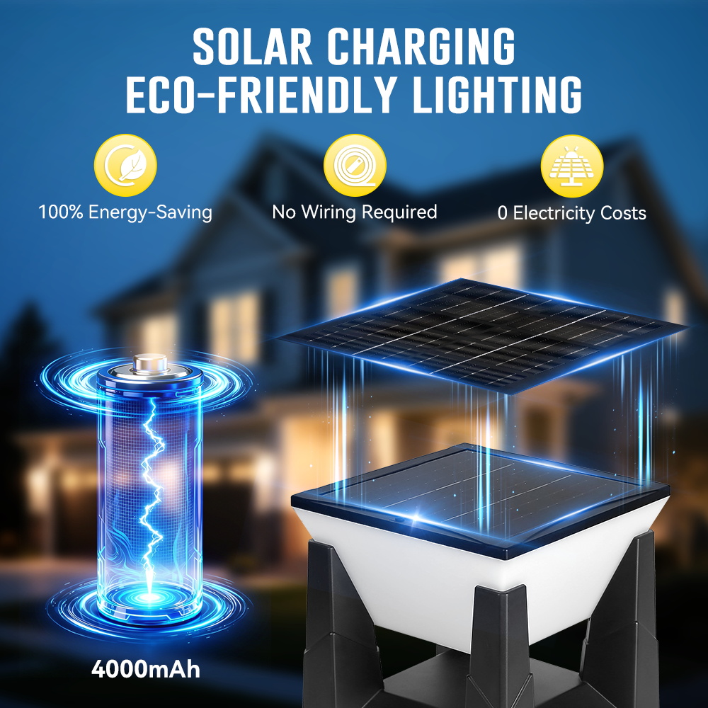 Lampada Solare a 3 Colori per  - Outdoor Lighting For Fence recensione e prezzo