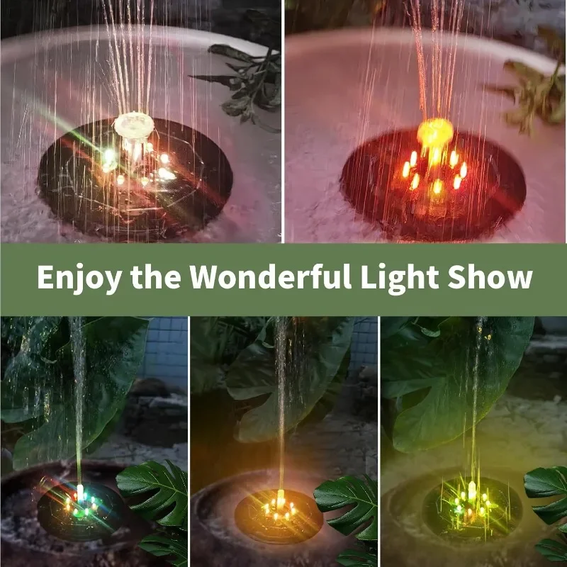 Luce della fontana 7 colori lu - Outdoor Lighting For Gazebo recensione e prezzo