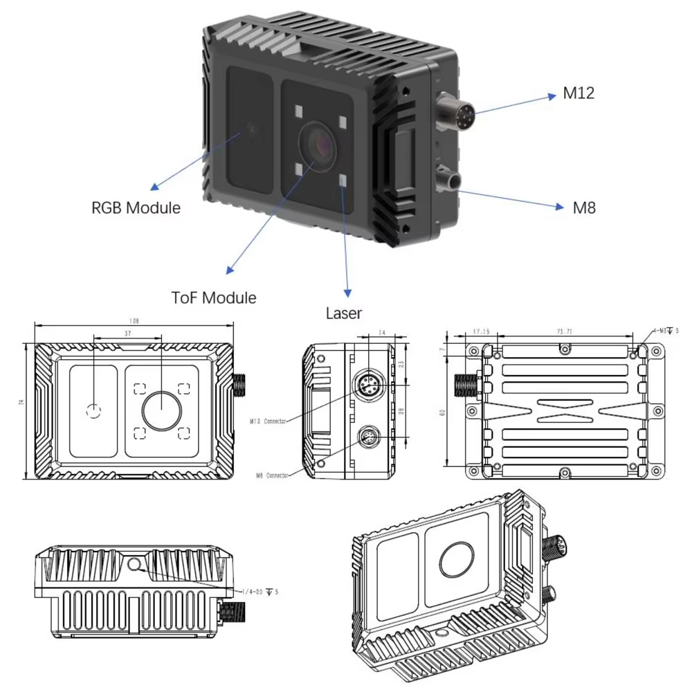CS40pro 10m 3D ToF Sensore Lid - Outdoor Lighting And Camera recensione e prezzo