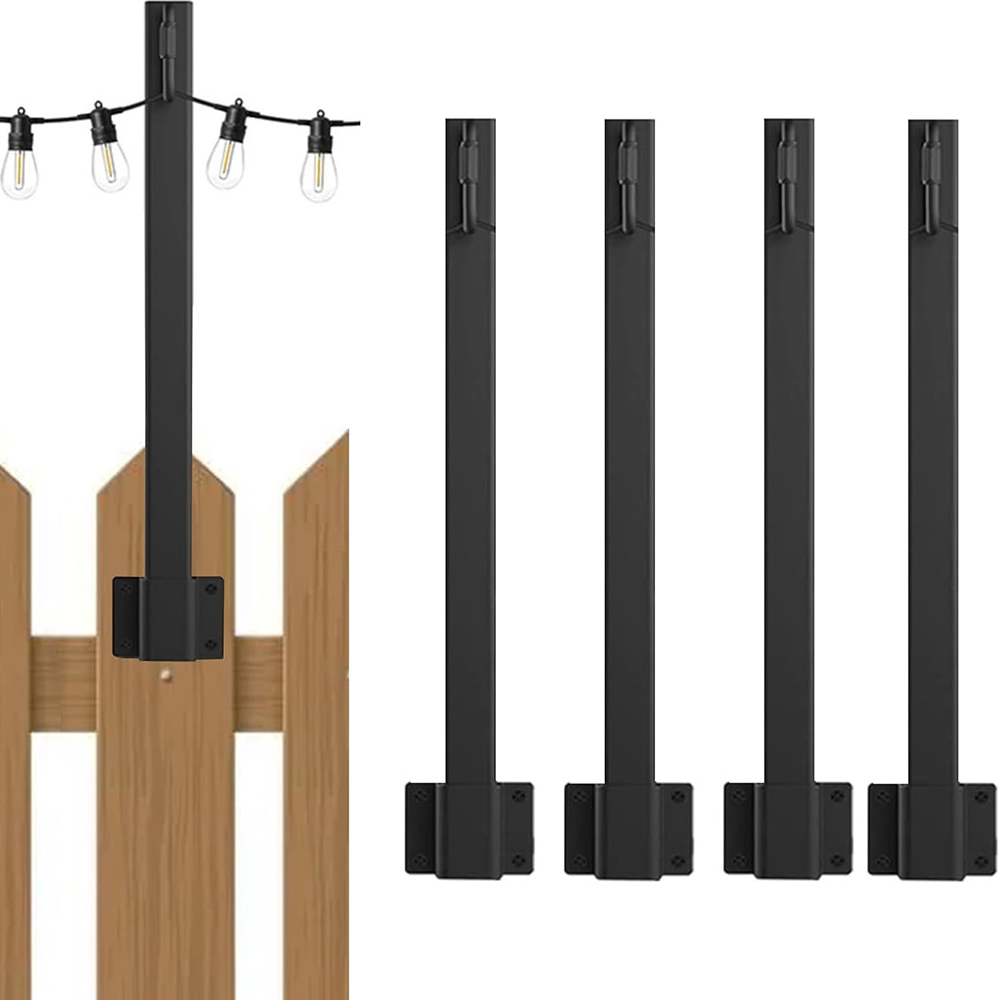 4 Pali in Metallo per Luci a C - Outdoor Lighting For Fence recensione e prezzo