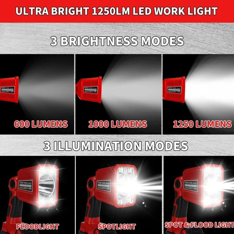 Lampada da lavoro portatile a  - Outdoor Lighting Milwaukee recensione e prezzo