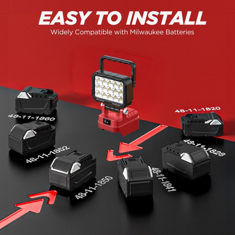 Lampada da Lavoro Portatile pe - Outdoor Lighting Milwaukee recensione e prezzo