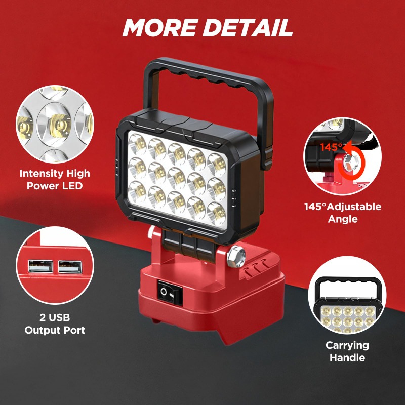Lampada da Lavoro Portatile pe - Outdoor Lighting Milwaukee recensione e prezzo