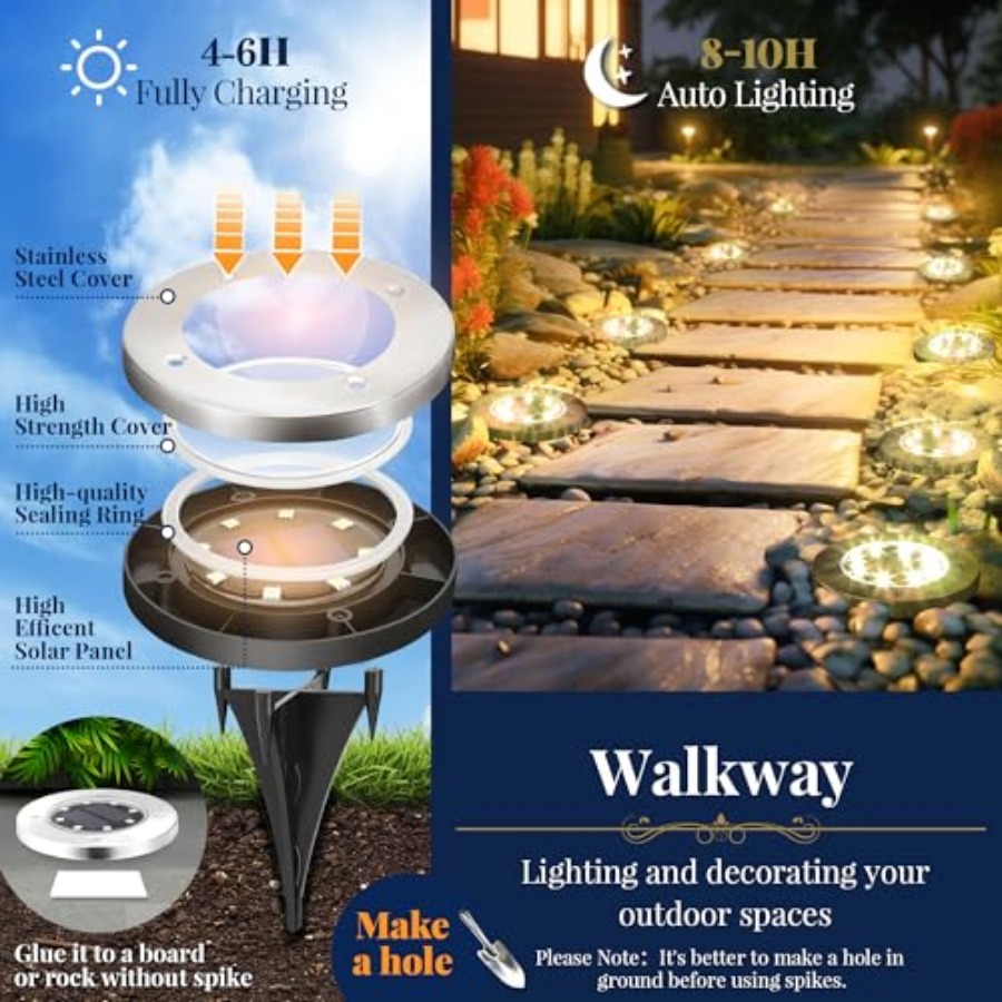 Luci Solari da Giardino, Illum - Outdoor Lighting Patio recensione e prezzo