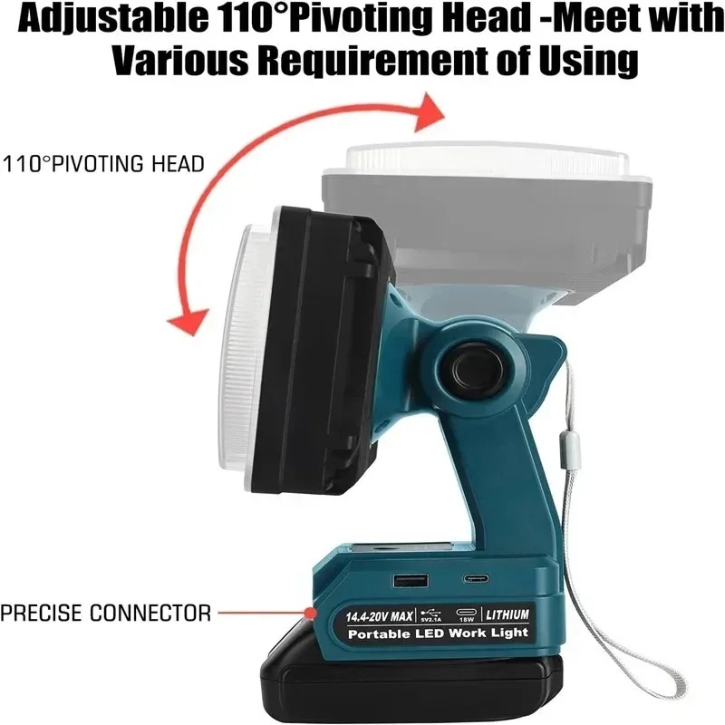 Lampada da Lavoro Portatile da - Outdoor Lighting Milwaukee recensione e prezzo